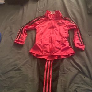 Toddler girls adidas track suit